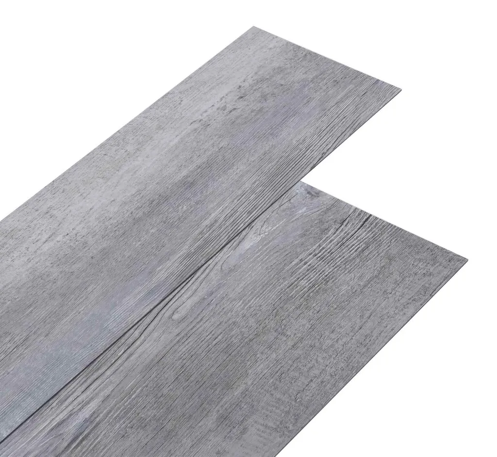 Lames de sol PVC gris bois mat 2,51 m² - 18 pièces clipsables haute qualité
