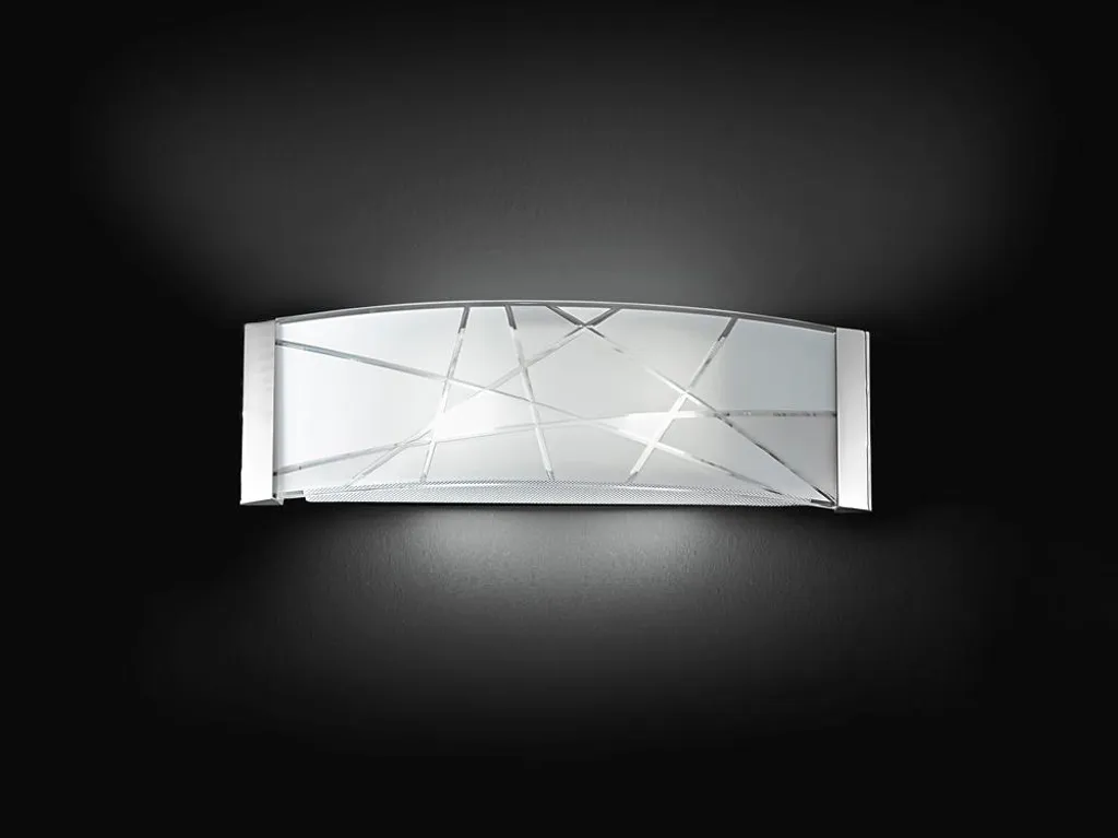Éclairage Intérieur Design Verre Blanc pour Couloir et Chambre 51 cm