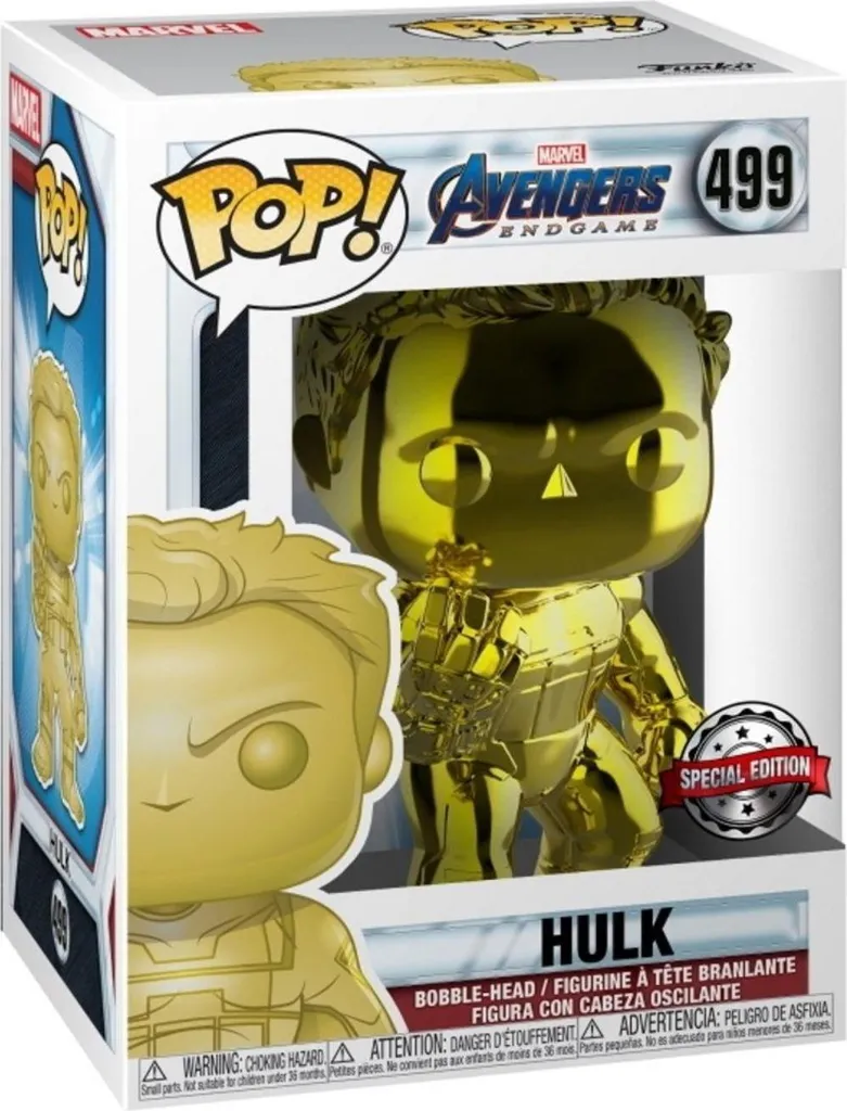 Funko Pop Hulk 499 Marvel Avengers Endgame Special Edition Vinyl Figure