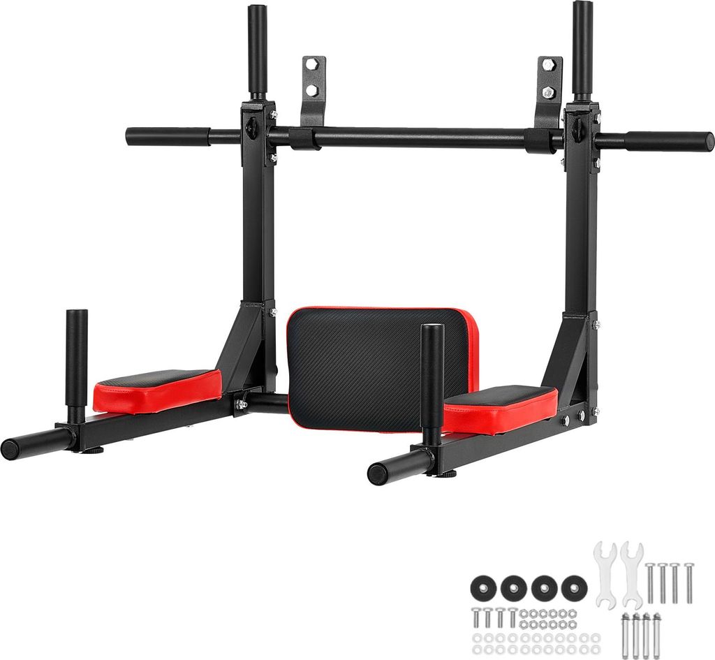 SucceBuy Multifunktionale Wand-Klimmzugstange und Dip-Station 2-in-1