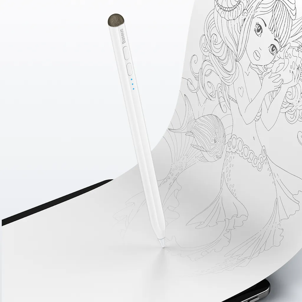 Stylet Baseus Smooth Writing actif passif blanc à fixation magnétique - 9