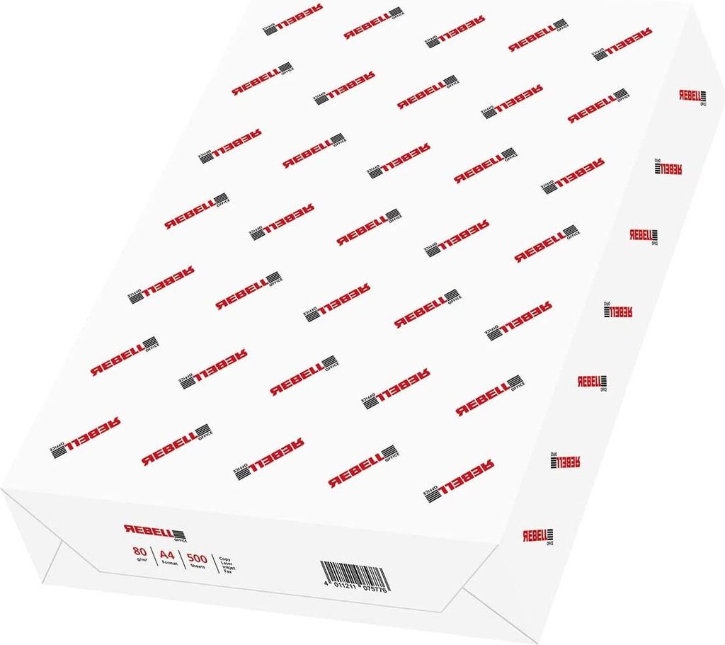 inapa Drucker-/Kopierpapier Rebell Office: 80 g/m², A4, Produktbild 