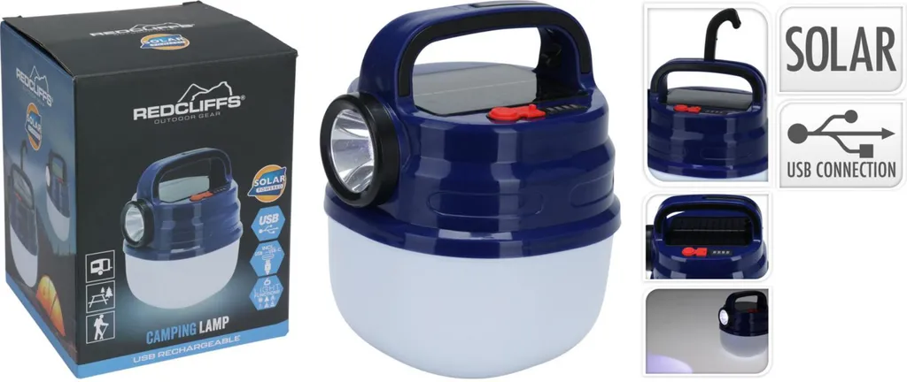 Lampe camping solaire USB pour bivouac : Veilleuse nomade enfant ludique