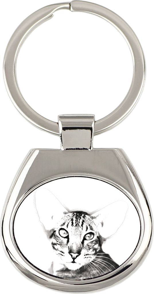 Orientalische Katze - Schlüsselanhänger mit Katze, Anhänger mit Aufdruck, personalisierter Anhänger der Marke Art-Dog