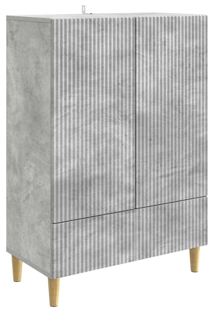 Sideboard Betongrau 66 x 34,5 x 95 cm Holzwerkstoff