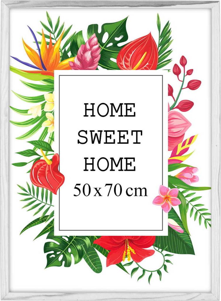 MG Design rám na obrazy 50 x 70 cm - barva bílá, ze dřeva, Obrázek produktu 