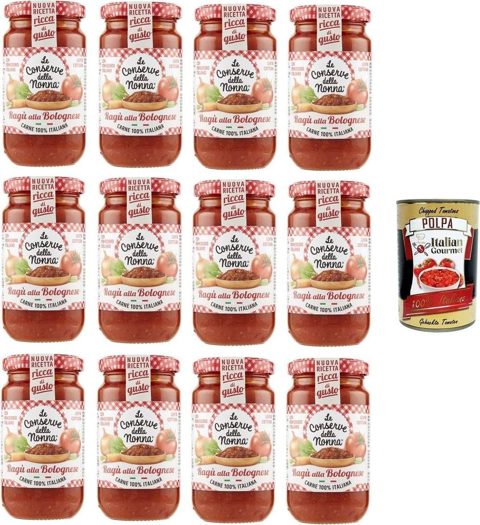 Le Conserve della Nonna- Sugo Ragù Alla Bolognese Sauce 12x Produktbild 
