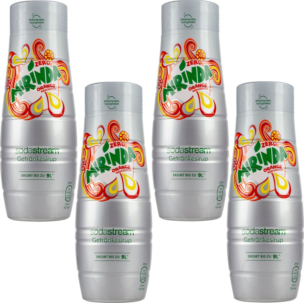 Mirinda Sirup SodaStream Zero Zucker 4x440ml Orangen Geschmack