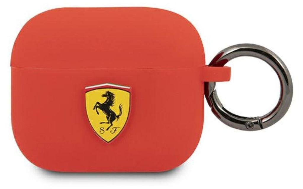 Silikónové puzdro Ferrari pre Airpods 3 - červené Obrázok produktu 