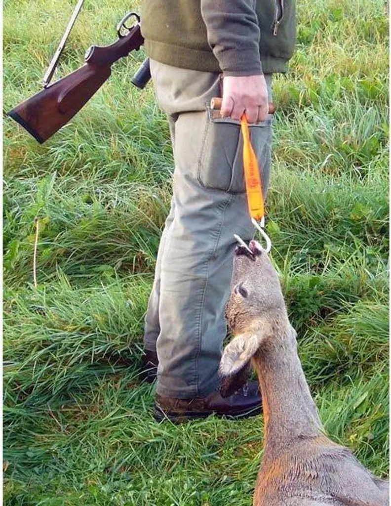 Traîne de débardage Eurohunt XL pour gibier lourd et carcasse de chasse