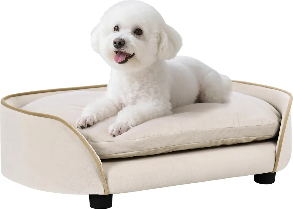 Canapé pour chien déhoussable PawHut | Fini les poils sur le sofa