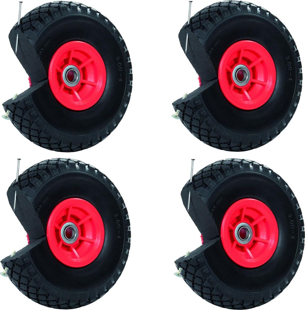 4x Sackkarrenrad PolyurethanRad 260x85 mm 3.00-4 60 mm Produktbild 
