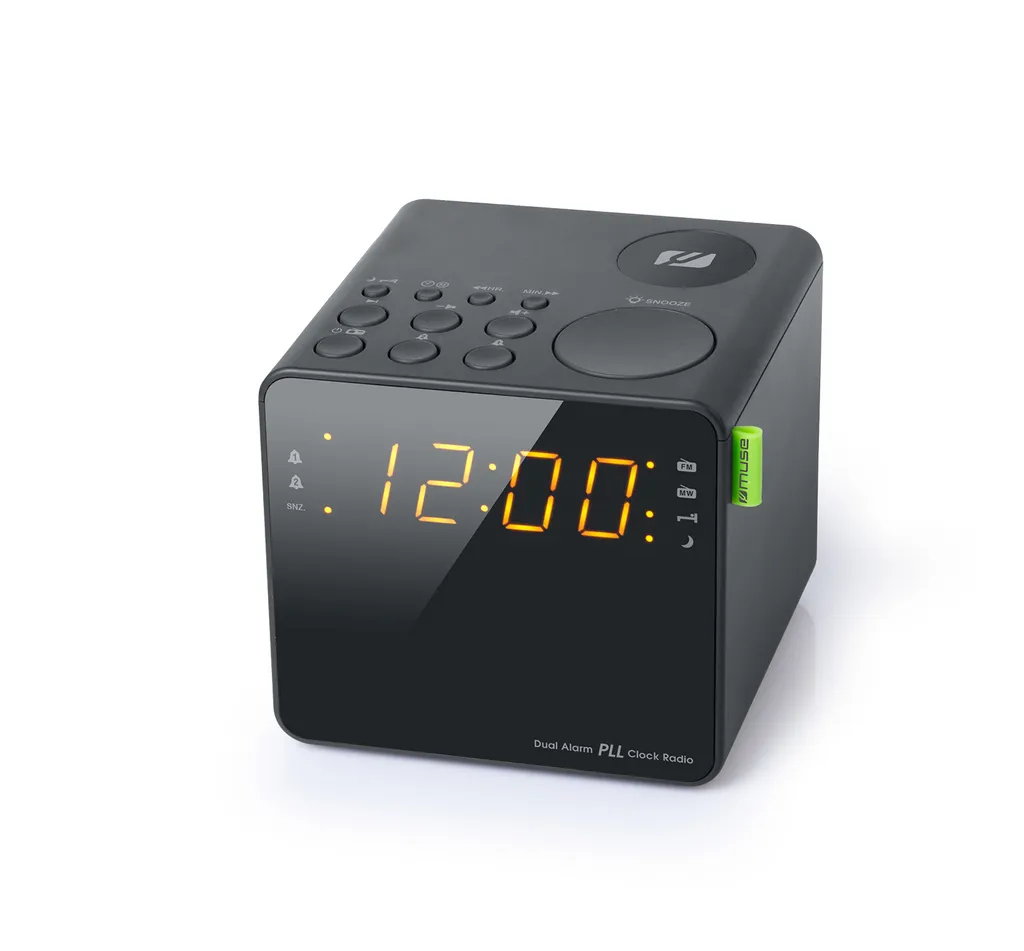 Radio-réveil Muse M187CR : fini les pannes de réveil et les retards !