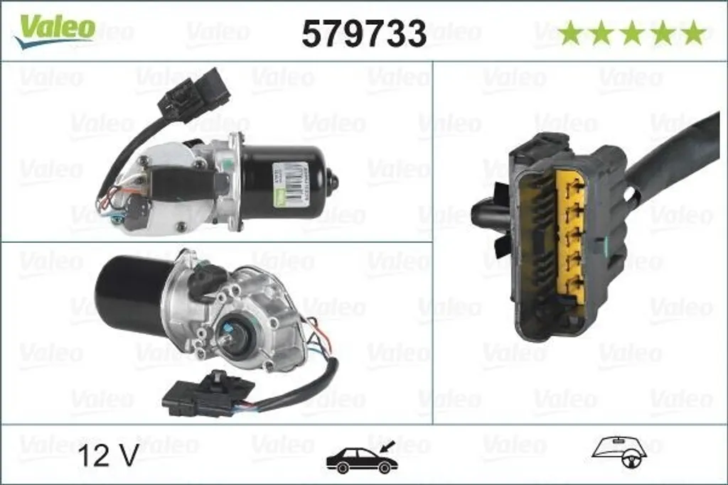 Moteur essuie-glace avant pour Primastar, Movano et Vivaro - Valeo