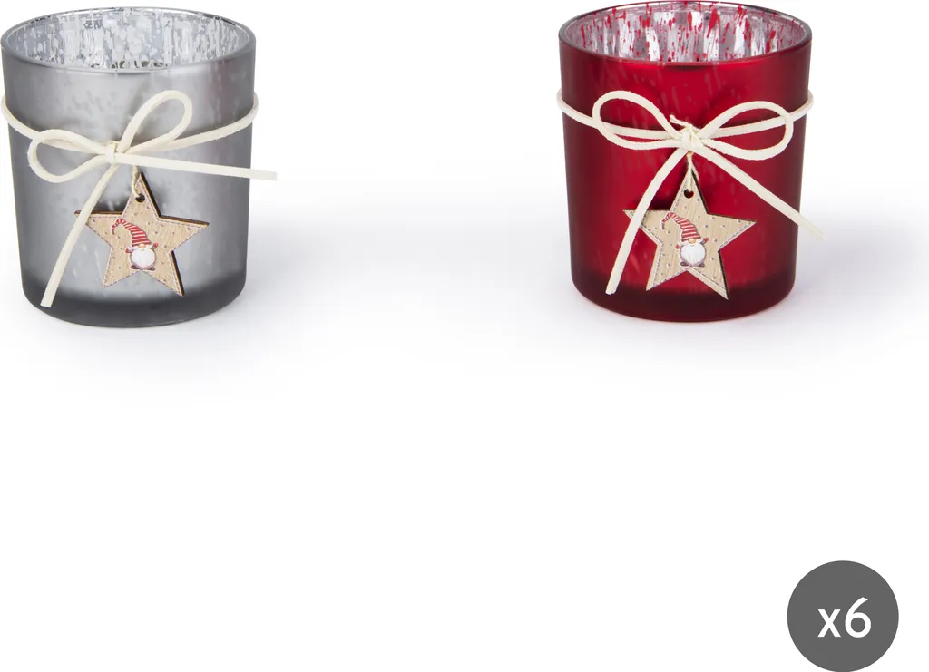 Lot de 6 Bougeoirs Excelsa Gnomo : Illuminez vos Soirées avec Élégance