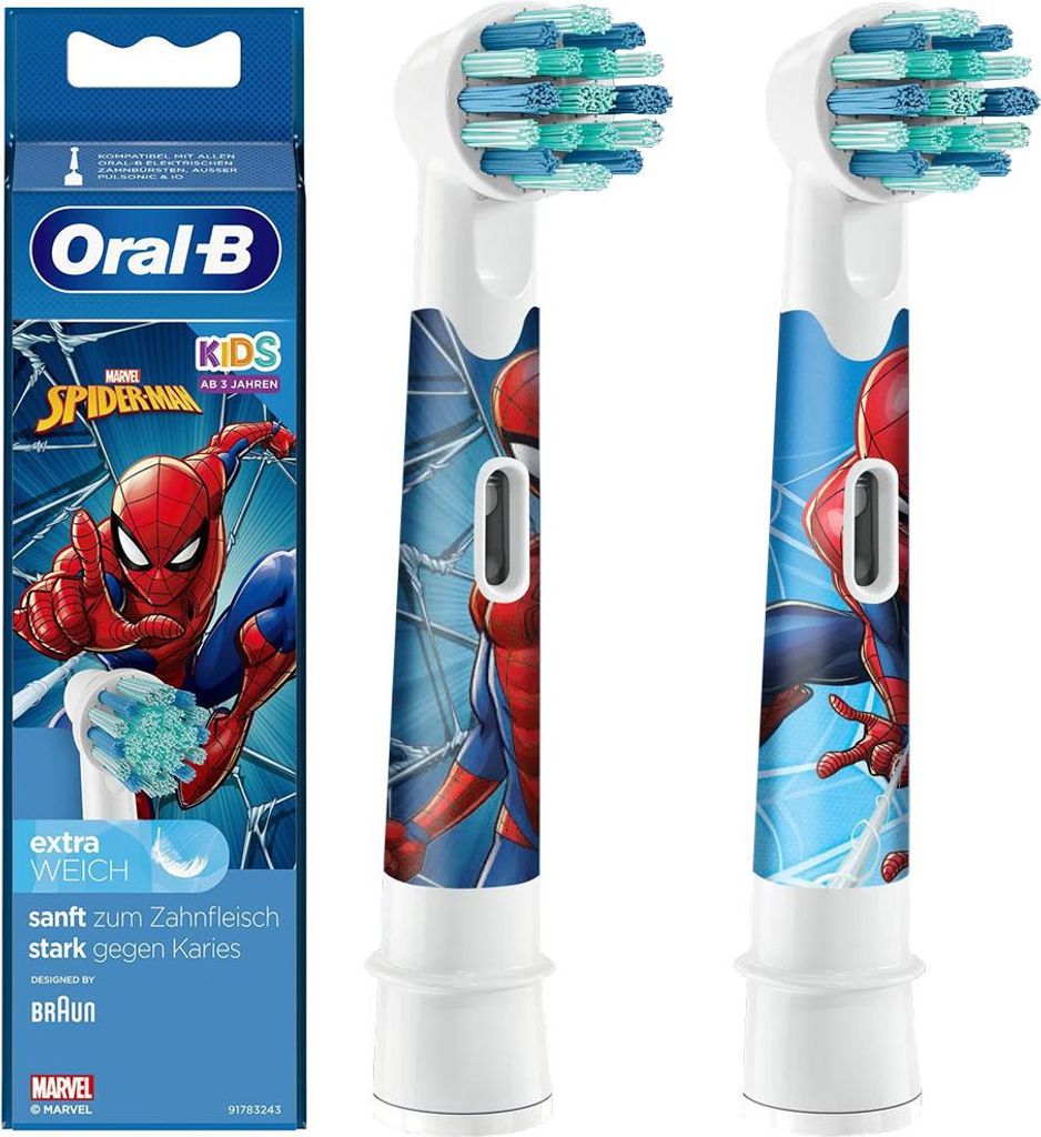 Oral-B Spiderman EB -10s Oral-B Ersatzköpfe 2 Stück