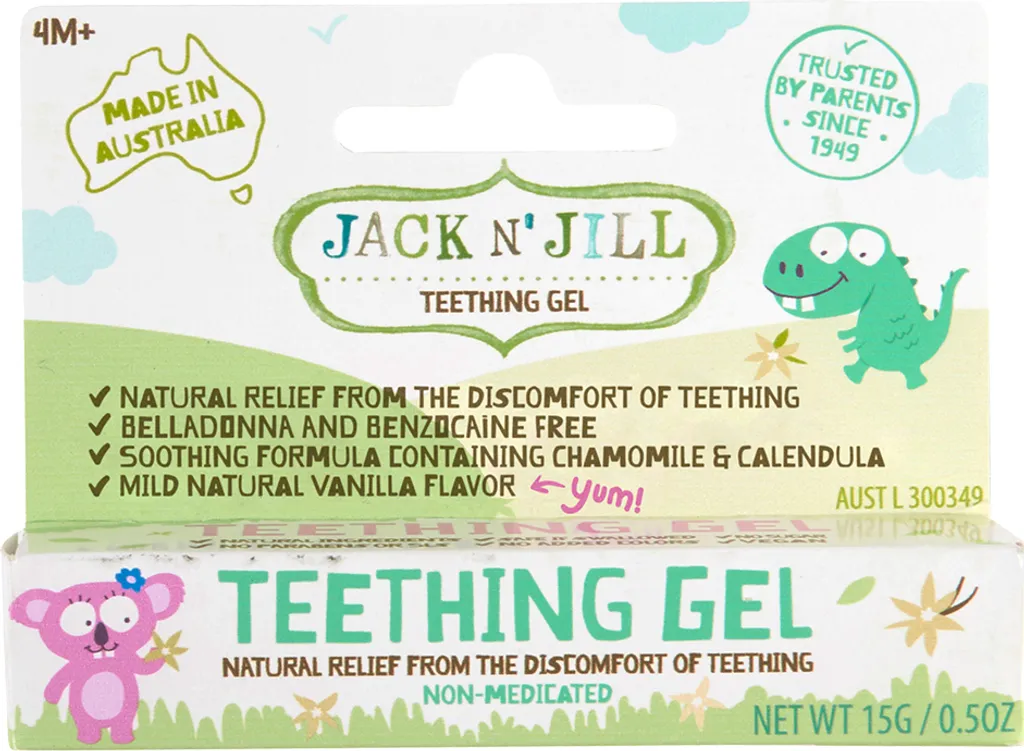 Gel gingival nourrisson Jack & Jill apaisant à la camomille bio 15g