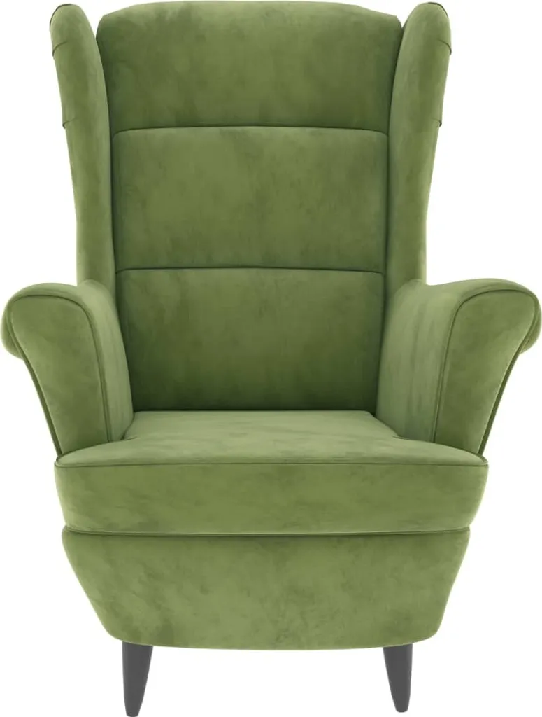Fauteuil confortable velours vert clair - Chic et facile à intégrer - 4