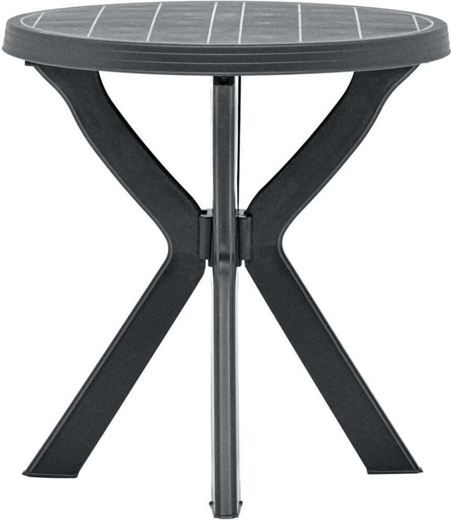 ZMH Bistrotisch Anthrazit Ø70 cm Kunststoff