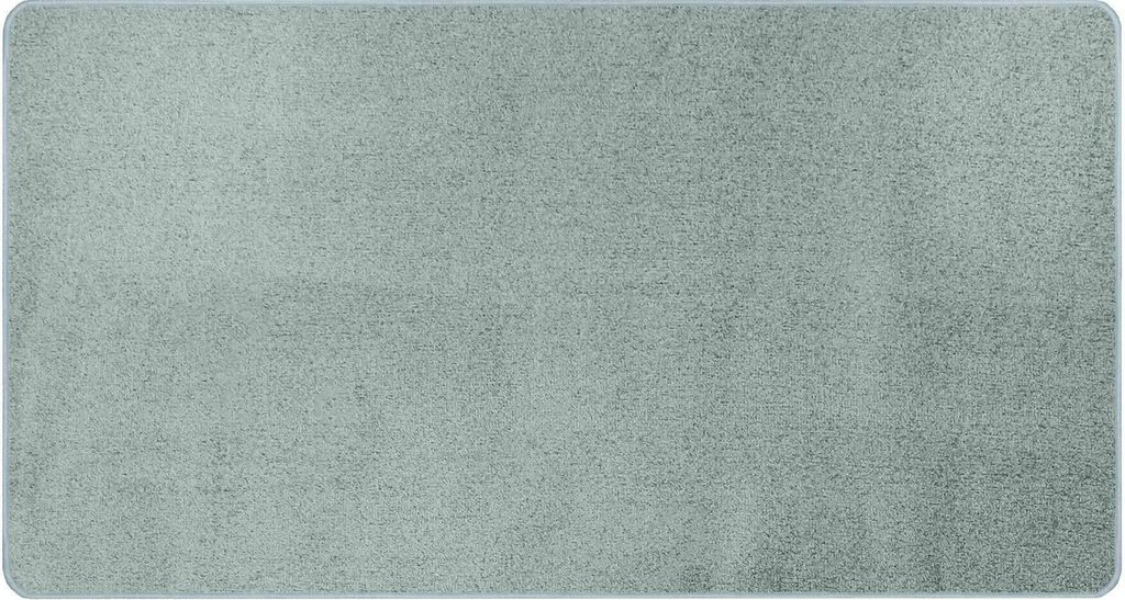 Primaflor Kurzflor Teppich MANILA - Mintgrün - 67x180cm - Gekettelter Teppich-Läufer für Wohnzimmer, Kinderzimmer & Flur