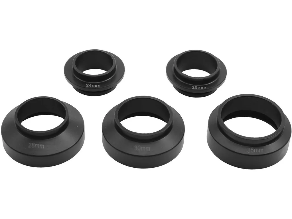 Adaptateurs Bikeservice pour Palier de Direction en Acier Trempé 5 Pcs