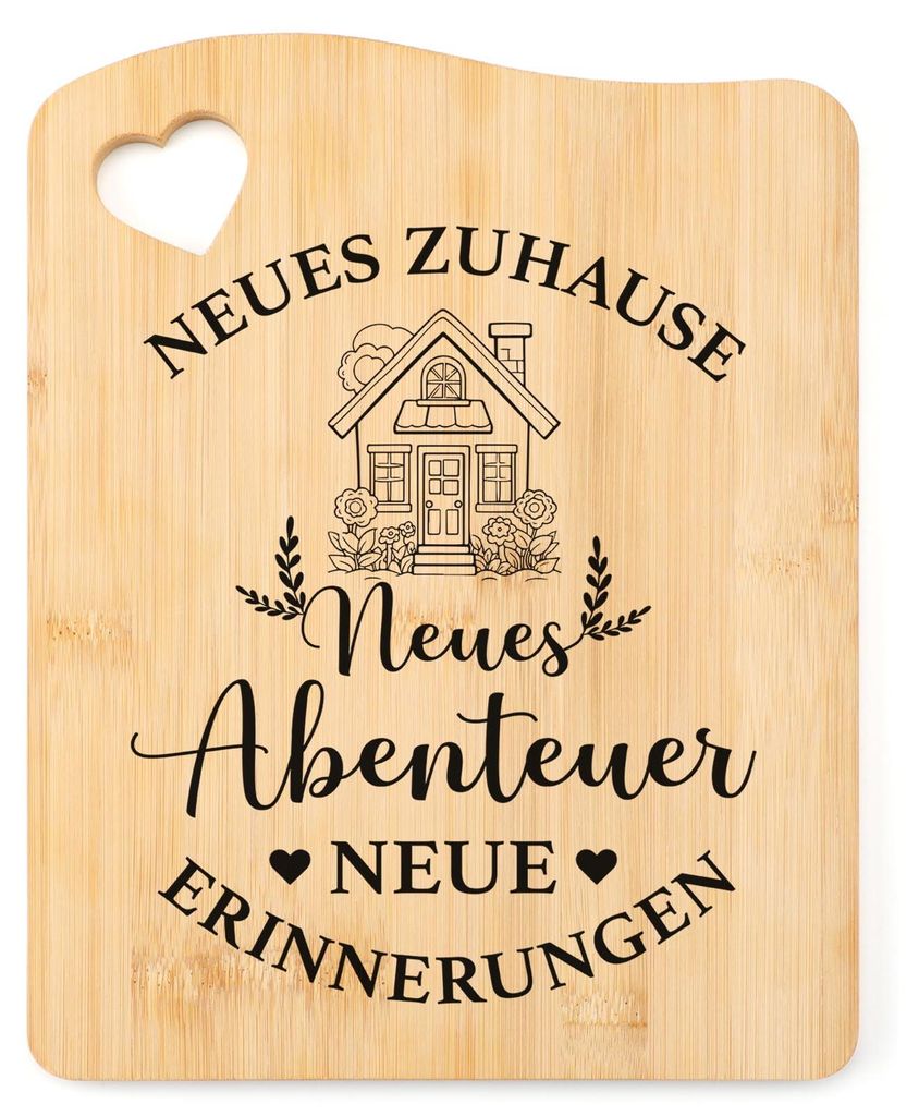 Geschenke zur Einweihung, Bambus-Schneidebretter, Einzugsgeschenk, Geschenk zum Umzug in ein neues Haus, Viel Glück im neuen Zuhause, Geschenk fü...