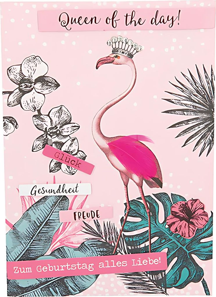 Designers Klappkarte Motiv 21, Zum Geburtstag-Jeden Tag soll für dich.