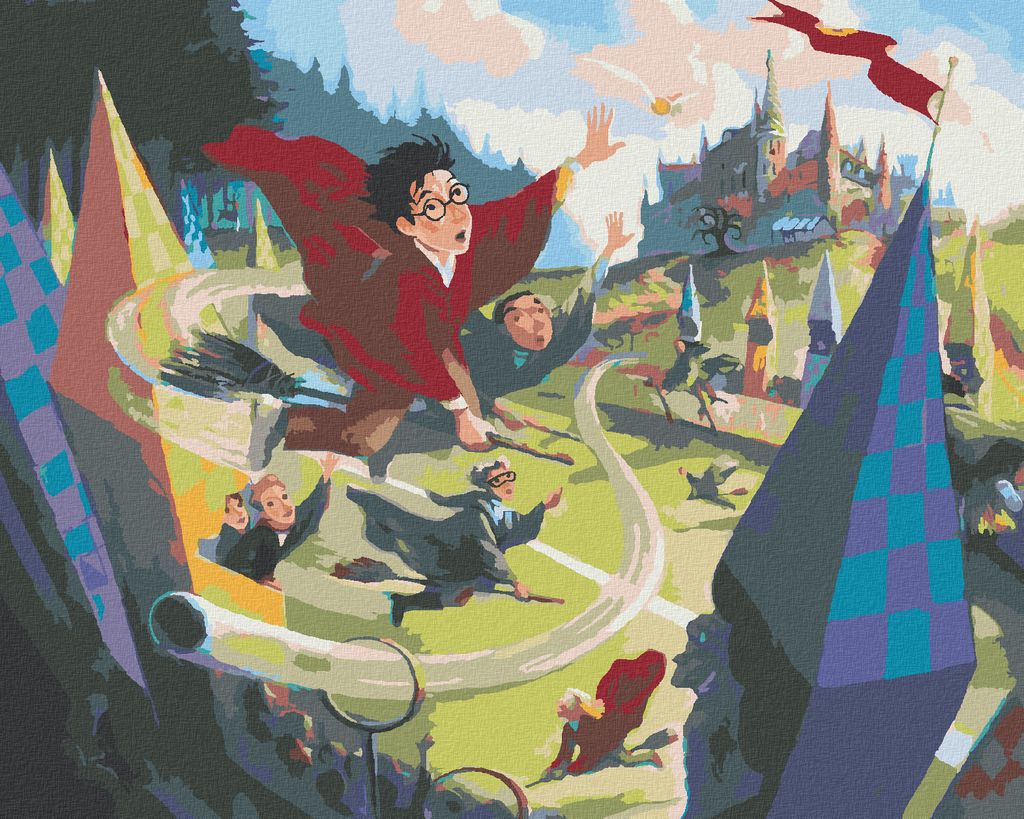 Zuty - Malen nach Zahlen - QUIDDITCH (HARRY POTTER), 40x50 cm, ohne Keilrahmen