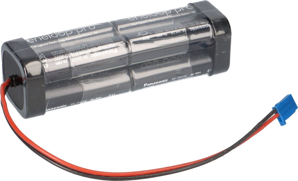 eneloop Akkupack 9,6V/2500 mAh - F2x2x2 passen f Futaba Empfängerkabel Zelle AA, HR-3UWX-4BP