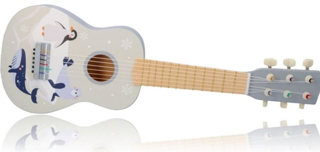 Adam Toys Hölzerne Gitarre Arktische Tiere Produktbild 
