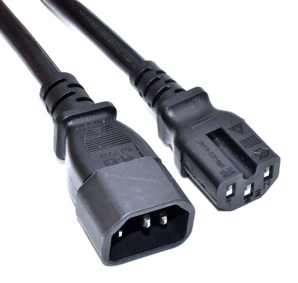 Akyga AK-UP-05 Energieversorgungskabel für Server C14 / C15 1m Kupfer 3x1mm²