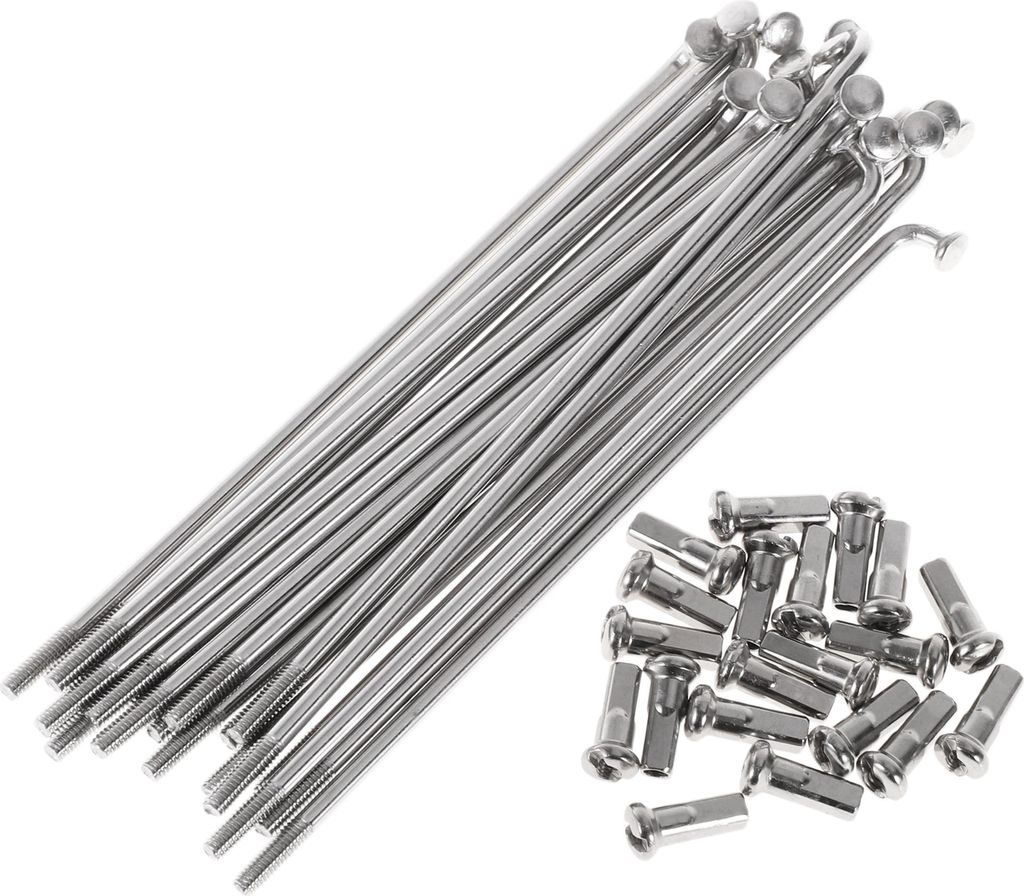 20 Set 13G Fahrradspeichen 89mm Fahrradspeichen 304 Edelstahl Silberton