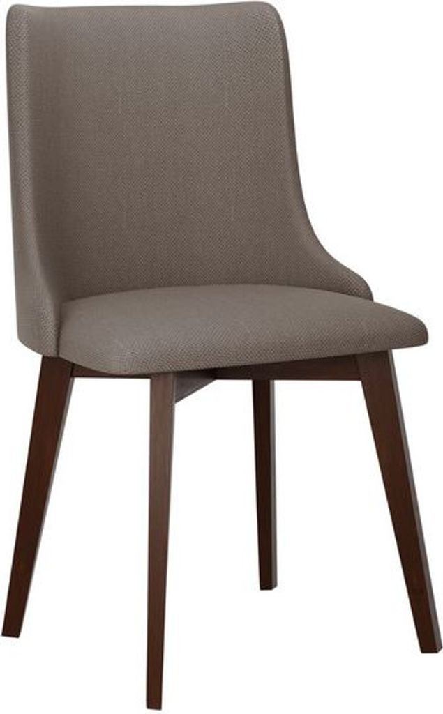 MIRJAN24 Stuhl Monti V, Esszimmerstuhl aus Buchenholz, 48x53x83 cm (Holzfarbe: Nuss, Stofffarbe: Hygge D20)