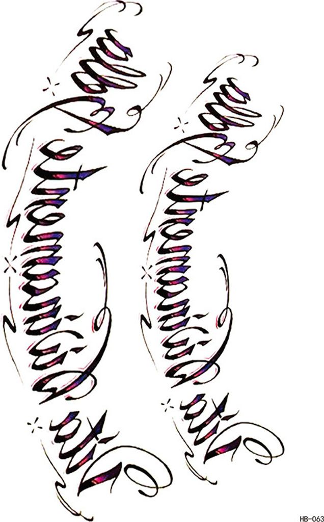 INF Temporäre Tattoo-Hüllen - 5er-Pack model 1