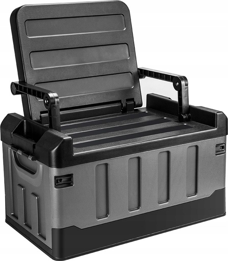 GARDEN SEAT Bench 60L Klappbar Handy Camping Schwarz