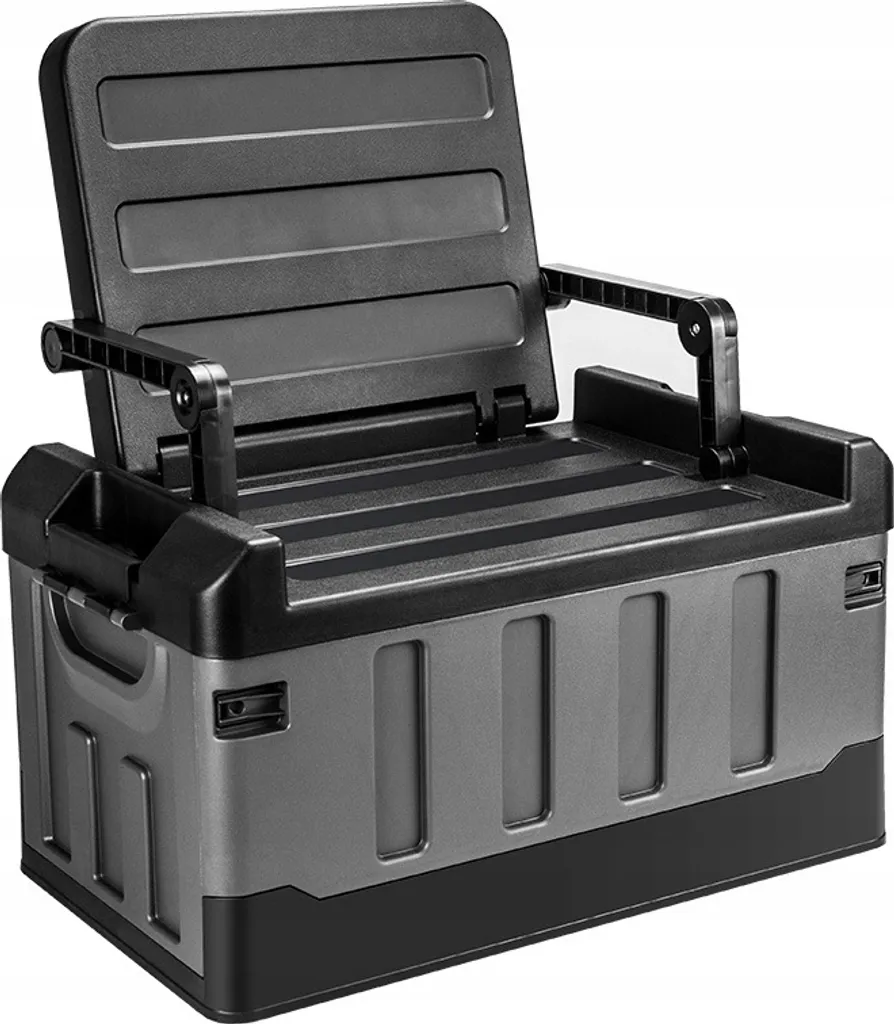 Siège de Jardin Pliable 60L - Fini l'Encombrement avec ce Banc Noir