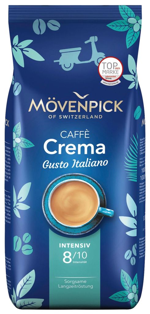 MÖVENPICK 951830 Caffè Crema Gusto Italiano, chicco intero, Immagine del prodotto 