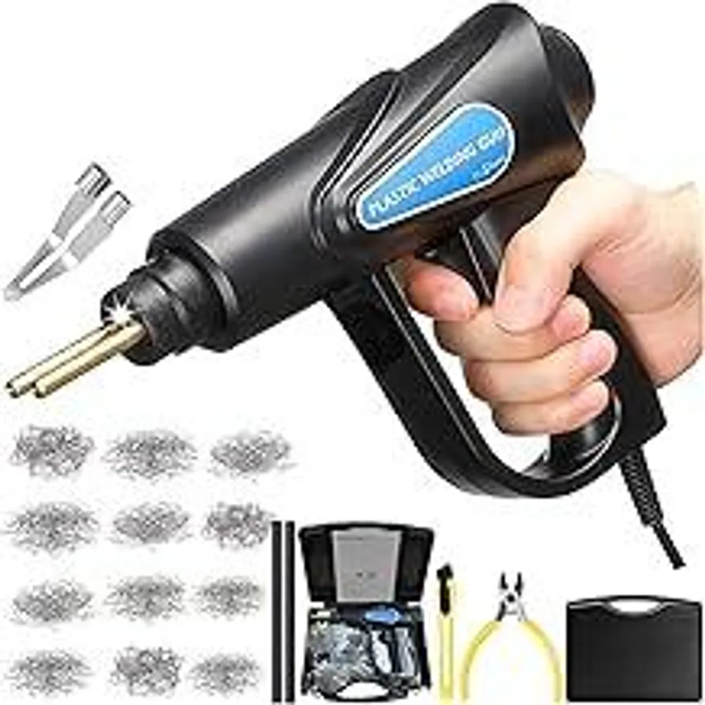 Pistola Saldatura Plastica 160W - Kit 800 Graffette per Carrozzeria