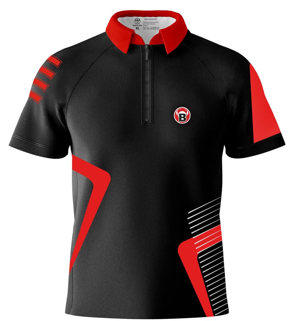 BULL'S TEAM-Dartshirt red - 5XL -- 1 Stck