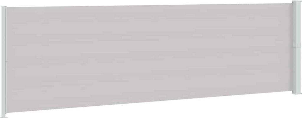 vidaXL Seitenmarkise Ausziehbar 180x600 cm Grau