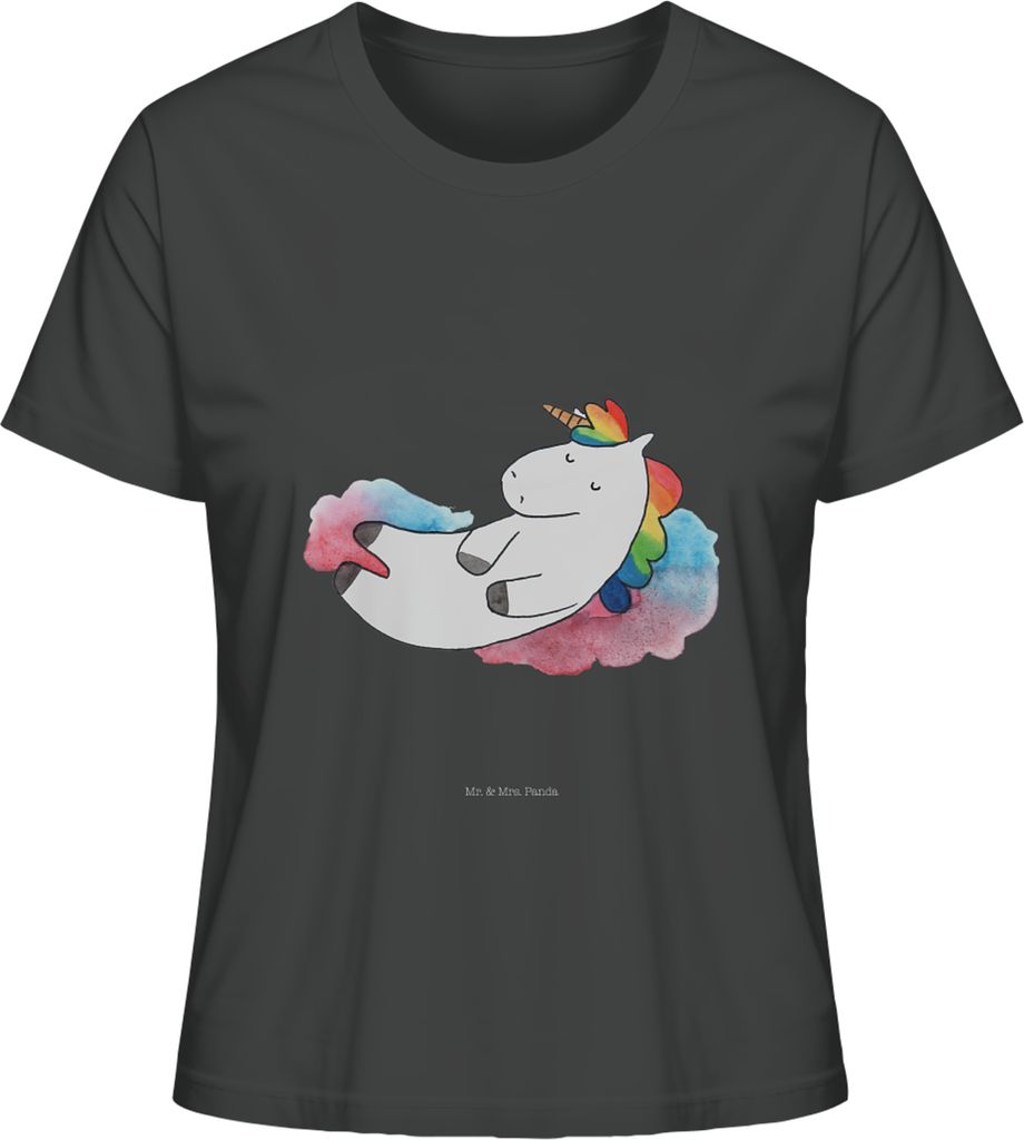 Mr. & Mrs. Panda Basic Shirt Damen Einhorn Wolke 7 Größe S Produktbild 