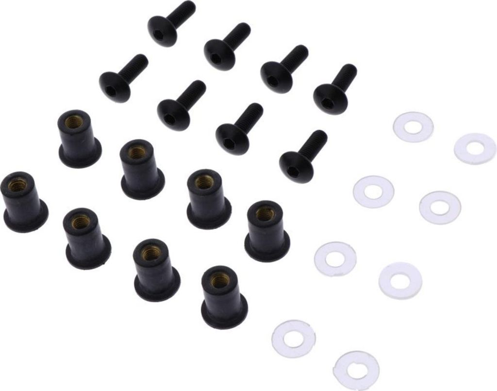 Verkleidungsschrauben Set JMP Aluminium schwarz M5