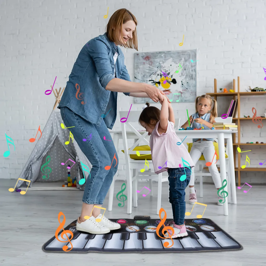 Tapis Musical Interactif MalPlay avec Clavier Multi-Modes pour Petits 3+ - 8