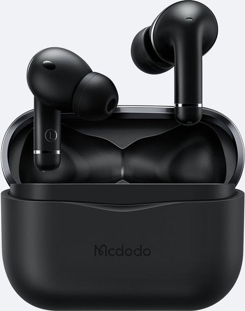 Mcdodo HP-8010 N1 ANC Wireless Ohrhörer TWS Kopfhörer Bluetooth V5.0 Wasserdichtes IPX4 Rauschunterdrückung schwarz