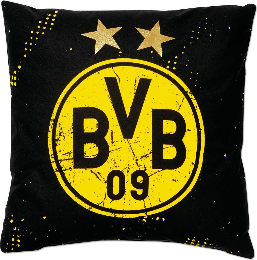 BVB 09 BVB Kissen Sterne schwarz gelb -