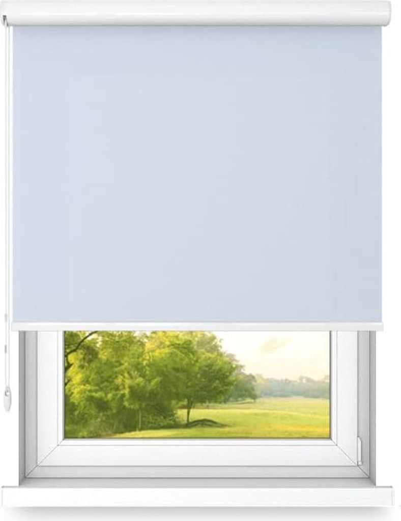 Time4Blinds, Rollo Fenster, Kassettenrollo Grau-blau - Rechts, 100x120cm