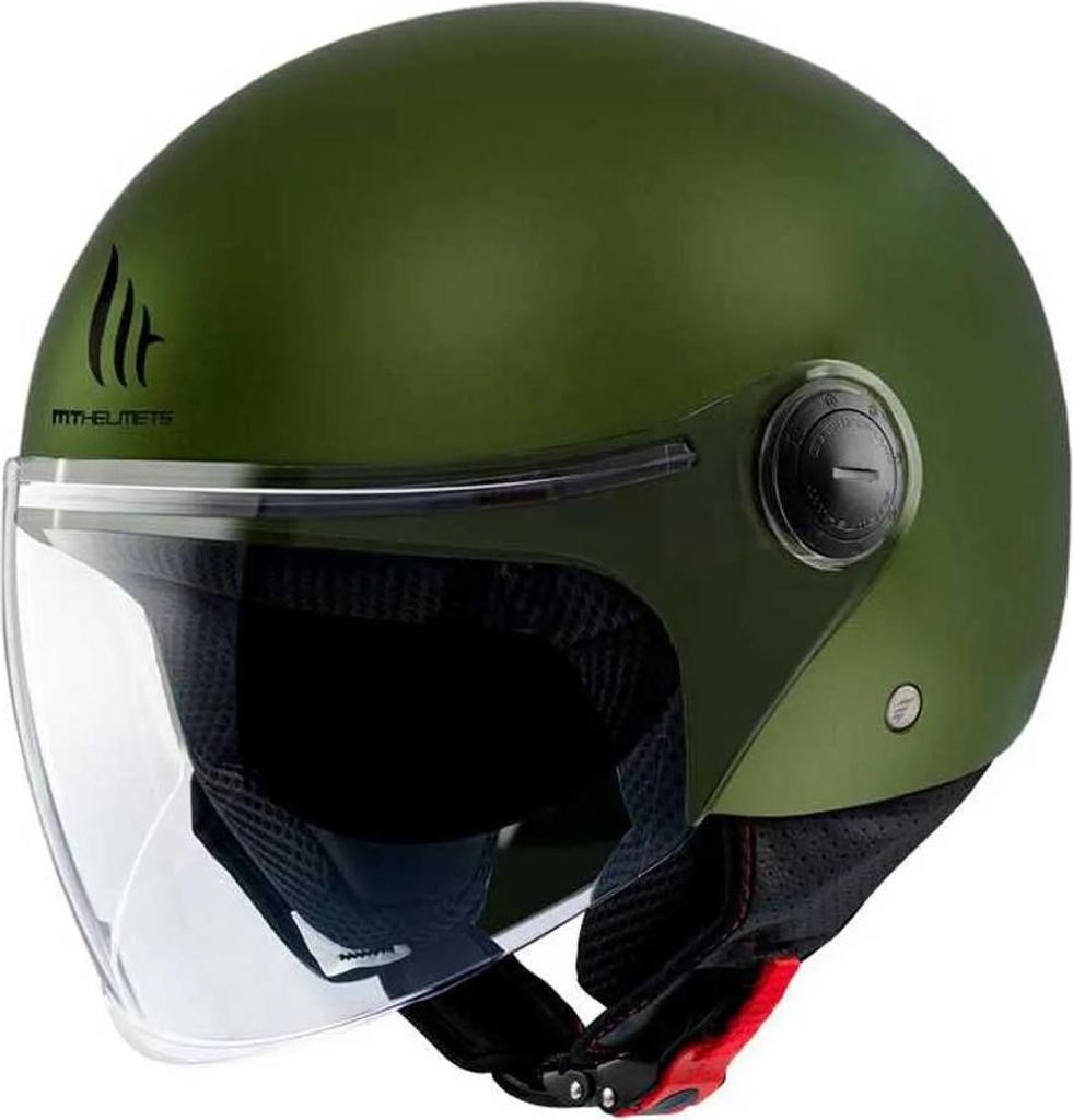 Casco Jet MT Helmets Street S Solid A6 Green Matt taglia M Immagine del prodotto 