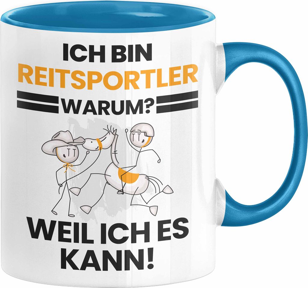 Reitsportler Geschenk Tasse Lustiger Spruch Ich Bin Reitsportler Warum Weil Ich Es Kann Geschenkidee Bester Reitsportler Geburtstag Kaffee-Becher (...