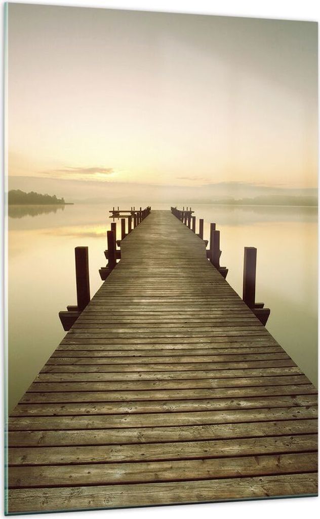 Bilder auf glas - Einteilig - Brücke See - 70x100cm - Produktbild 