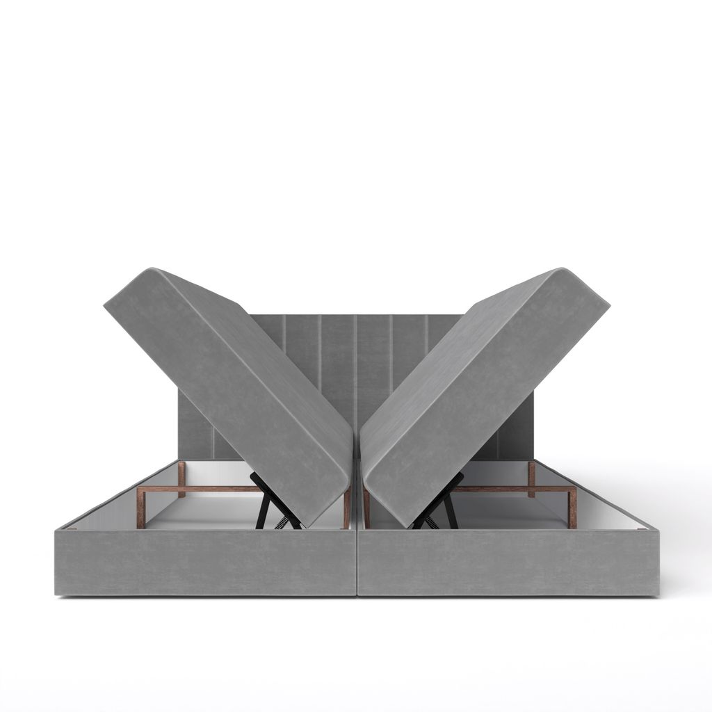 QLA Meubles Lit Boxspring Bergamo 200x200 avec 2 caissons Image du produit 